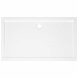 Rectangular ABS Shower Base Tray White 70x120 cm - Rear View