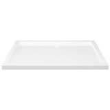 Rectangular ABS Shower Base Tray White 70x100 cm - Top-Down View