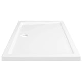 Rectangular ABS Shower Base Tray White 70x100 cm
