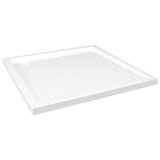 Square ABS Shower Base Tray White 80x80 cm - Front View
