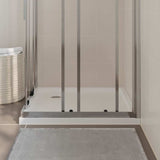 Square ABS Shower Base Tray White 80x80 cm - Side View