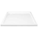 Square ABS Shower Base Tray White 80x80 cm