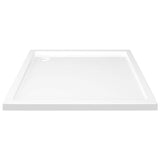 Square ABS Shower Base Tray White 80x80 cm - Top-Down View