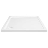 Square ABS Shower Base Tray White 80x80 cm - 45-Degree Angle