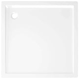 Square ABS Shower Base Tray White 80x80 cm