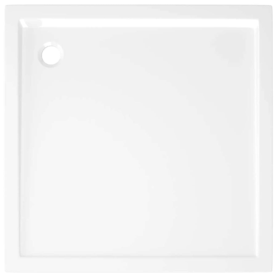 Square ABS Shower Base Tray White 80x80 cm