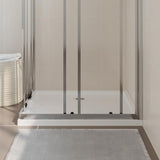 Rectangular ABS Shower Base Tray White 80x90 cm - Side View