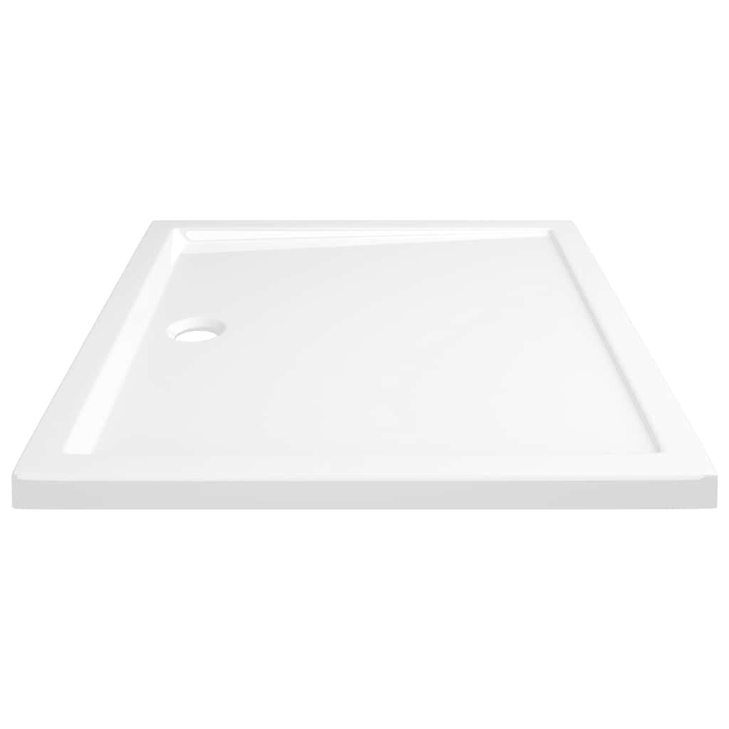 Rectangular ABS Shower Base Tray White 80x90 cm