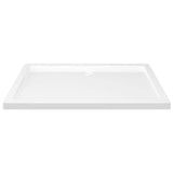 Rectangular ABS Shower Base Tray White 80x110 cm