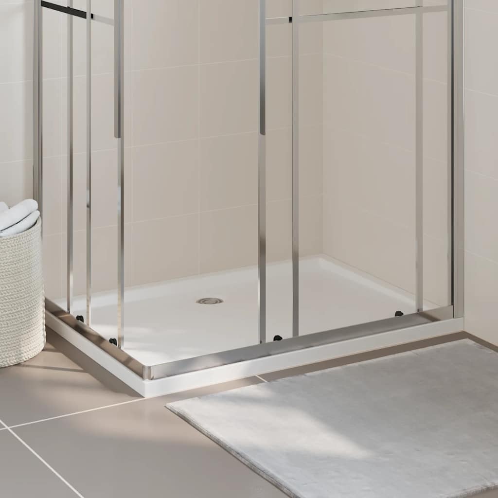 Rectangular ABS Shower Base Tray White 80x110 cm
