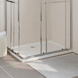 Rectangular ABS Shower Base Tray White 80x110 cm