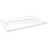 Rectangular ABS Shower Base Tray White 80x120 cm - Front View