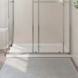 Rectangular ABS Shower Base Tray White 80x120 cm - Side View