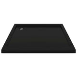 Square ABS Shower Base Tray Black 90x90 cm - 45-Degree Angle