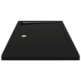 Rectangular ABS Shower Base Tray Black 70x100 cm - 45-Degree Angle