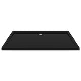 Rectangular ABS Shower Base Tray Black 80x120 cm - Top-Down View