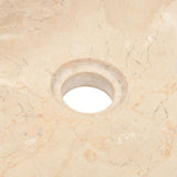 Bathroom Vanity Cabinet Solid Wood Teak with Sink Marble Cream