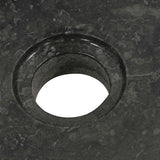 Bathroom Vanity Cabinet Solid Wood Teak with Sink Marble Black