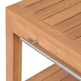 Bathroom Vanity Cabinet Solid Teak with Sink Marble Cream - 45-Degree Angle