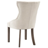 Dining Chairs 4 pcs Beige Fabric
