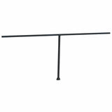 Awning Post Set Anthracite 600x245 cm Iron - 45-Degree Angle