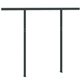 Awning Post Set Anthracite 300x245 cm Iron - 45-Degree Angle