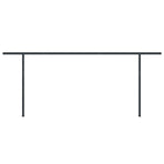 Awning Post Set Anthracite 600x245 cm Iron
