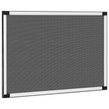 Extendable Insect Screen for Windows White (75-143)x50 cm - Side View
