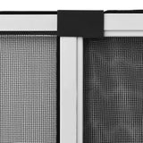 Extendable Insect Screen for Windows White (75-143)x50 cm - Low Angle