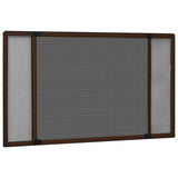 Extendable Insect Screen for Windows Brown (75-143)x50 cm