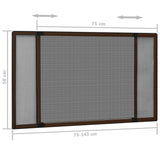 Extendable Insect Screen for Windows Brown (75-143)x50 cm - Extra Image