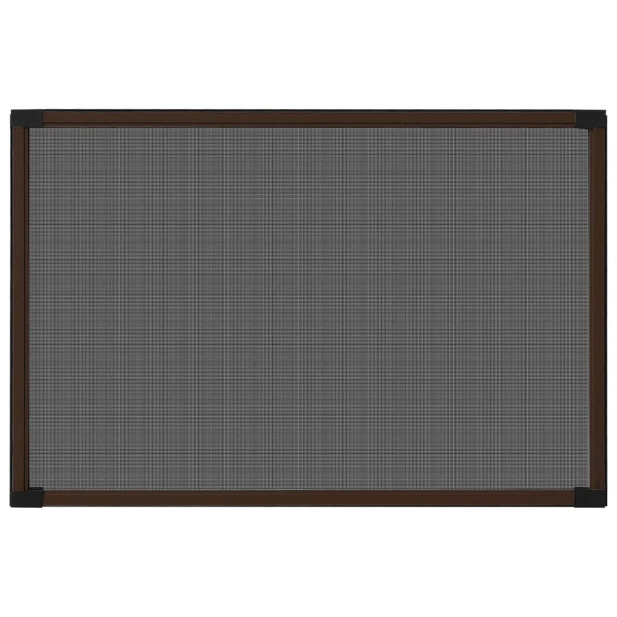 Extendable Insect Screen for Windows Brown (75-143)x50 cm