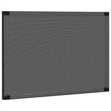 Extendable Insect Screen for Windows Anthracite (75-143)x50 cm - Side View