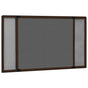 Extendable Insect Screen for Windows Brown (100-193)x75 cm