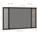Extendable Insect Screen for Windows Brown (100-193)x75 cm - Extra Image