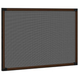 Extendable Insect Screen for Windows Brown (100-193)x75 cm - Side View
