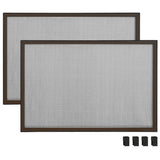 Extendable Insect Screen for Windows Brown (100-193)x75 cm - 45-Degree Angle