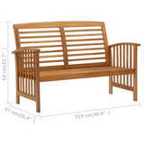 4 Piece Garden Lounge Set Solid Acacia Wood - Extra Image