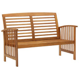4 Piece Garden Lounge Set Solid Acacia Wood - Top-Down View