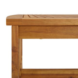 4 Piece Garden Lounge Set Solid Acacia Wood - Close-Up Angle