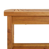 4 Piece Garden Lounge Set with Cushions Solid Acacia Wood - Close-Up Angle