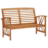 4 Piece Garden Lounge Set Solid Acacia Wood (310266+310272) - Top-Down View