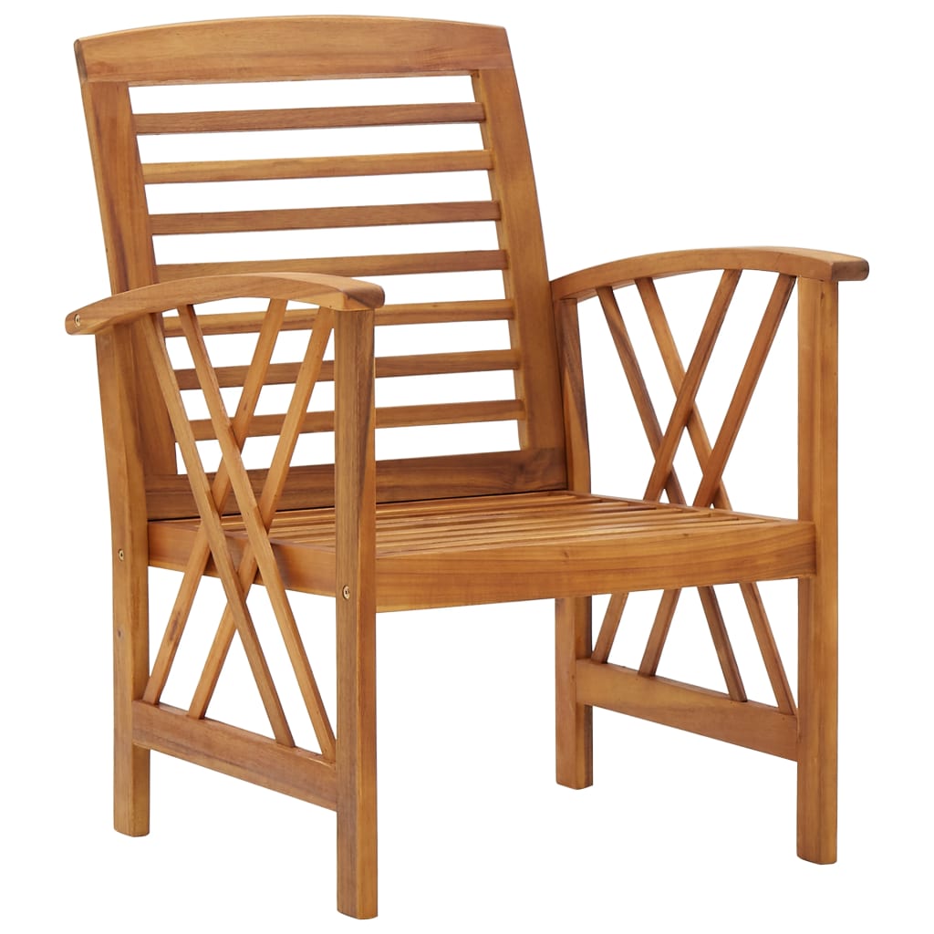 4 Piece Garden Lounge Set Solid Acacia Wood (310266+310272)