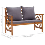4 Piece Garden Lounge Set with Cushions Solid Acacia Wood - Extra Image
