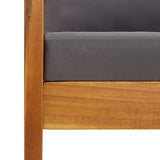 5 Piece Garden Lounge Set with Cushions Solid Acacia Wood