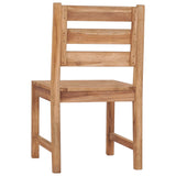 Garden Chairs 2 pcs Solid Teak Wood - 45-Degree Angle