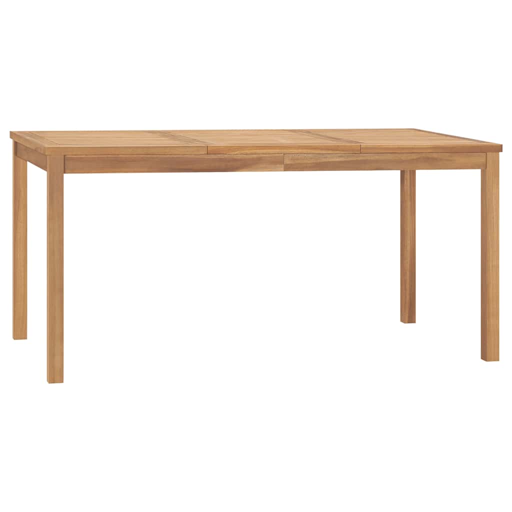 Garden Dining Table 160x80x77 cm Solid Teak Wood
