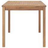 Garden Dining Table 160x80x77 cm Solid Teak Wood - Side View