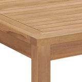 Garden Dining Table 160x80x77 cm Solid Teak Wood - 45-Degree Angle