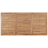Garden Dining Table 180x90x77 cm Solid Teak Wood - Top-Down View